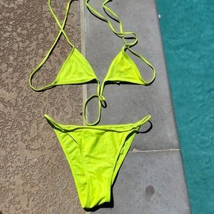 Lime Green String Bikini